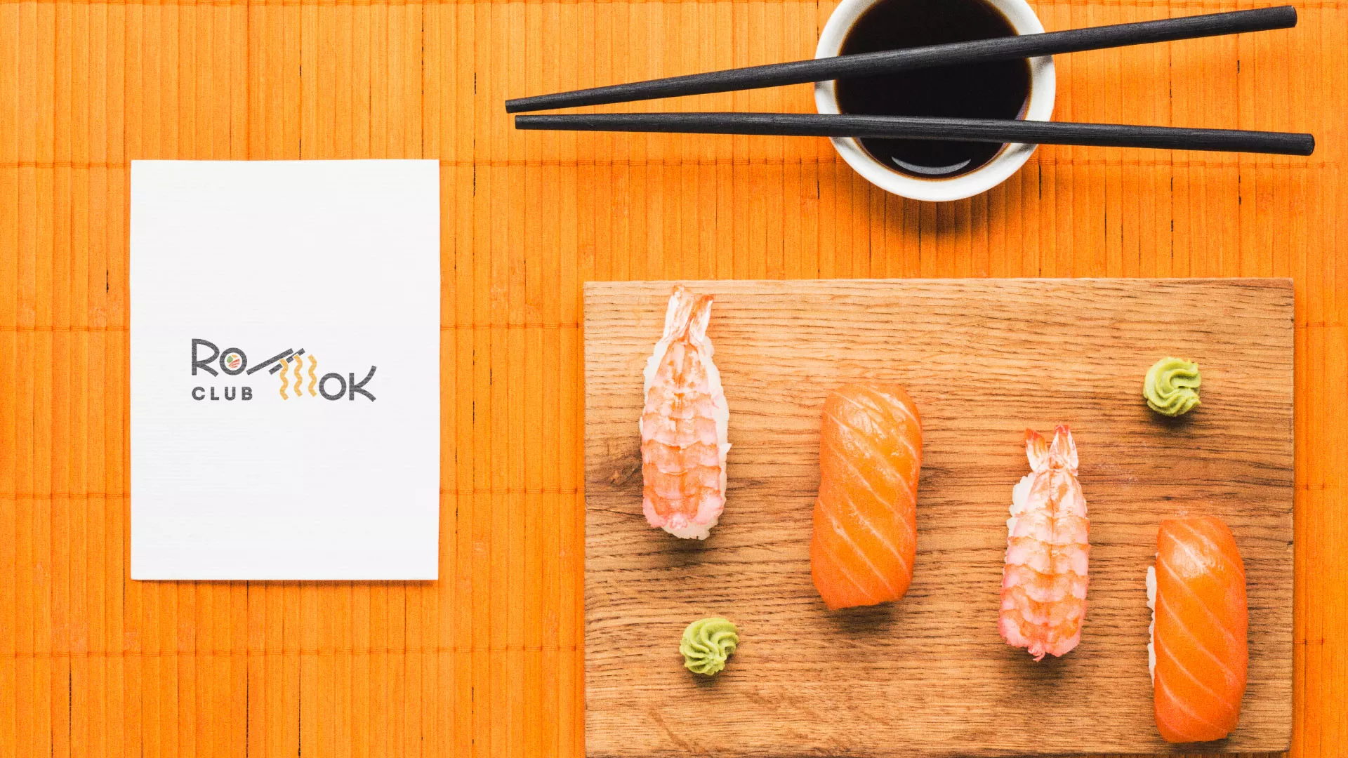 Создание логотипа суши-бара «Roll Wok Club» в Болохово